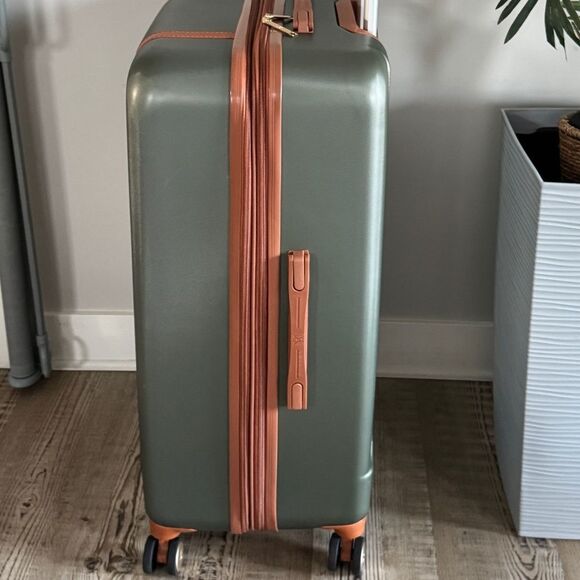 Badgley Mischka Mia 26”Luggage Spinner Vintage Vegan Exp Travel Bag suitcase - Picture 13 of 14